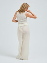 Seamless Basic Wooly Tank | Wolle Seide Tank Top Off-White