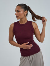 Seamless Basic Wooly Tank | Wolle Seide Tank Top Vineyard