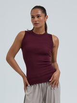 Seamless Basic Wooly Tank | Wolle Seide Tank Top Vineyard