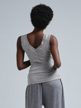Seamless Basic Cotton Lacey | Baumwolle Tank Top Grey
