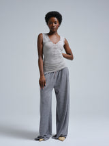 Seamless Basic Cotton Lacey | Baumwolle Tank Top Grey