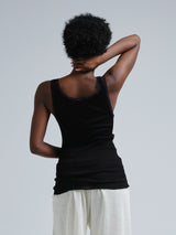 Seamless Basic Donna | Ägyptische Baumwolle Tank Top Black