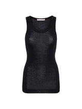 Seamless Basic Woolen Isa | Merinowolle Tank Top Black