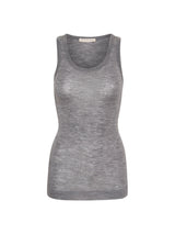 Seamless Basic Woolen Isa | Merinowolle Tank Top Grey Melange