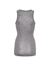 Seamless Basic Woolen Isa | Merinowolle Tank Top Grey Melange