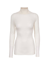 Seamless Basic Woolen Lola | Merinowolle Roll Neck Off-White