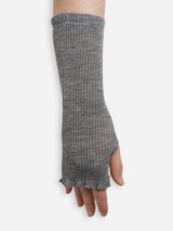 Seamless Basic Mano | Merinowolle Wrist warmer Grey Melange