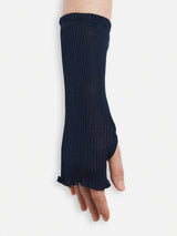 Seamless Basic Mano | Merinowolle Wrist warmer Navy