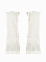 Seamless Basic Mano | Merinowolle Wrist warmer Off-White
