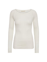 Seamless Basic Silky Jade | Seide Blouse Off-White