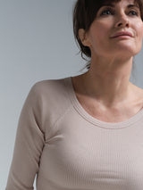 Seamless Basic Silky Jade | Seide Blouse Rosie Beige