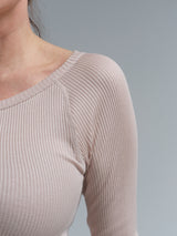 Seamless Basic Silky Jade | Seide Blouse Rosie Beige