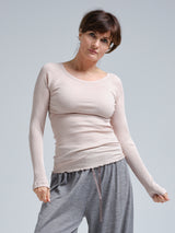 Seamless Basic Silky Jade | Seide Blouse Rosie Beige