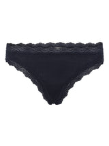 Seamless Basic Silky Tanga | Seide 2-pack Panties Navy