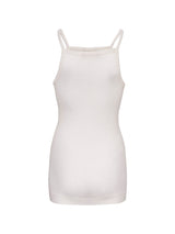Seamless Basic Woolen Viola | Merinowolle Strap Top Off-White