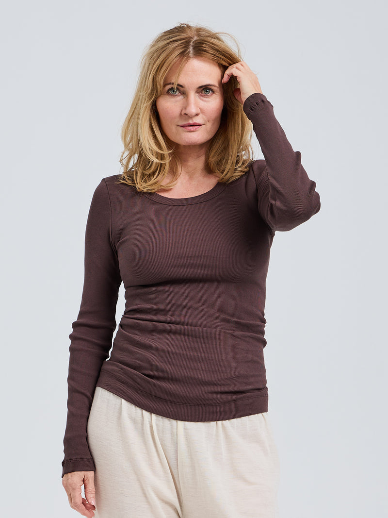 Seamless Basic Allure | Bio-Baumwolle L/S T-Shirt Java