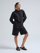 Seamless Basic Amalfi | Baumwolle Shirt Black