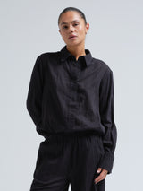Seamless Basic Amalfi | Baumwolle Shirt Black