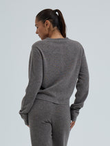 Seamless Basic Classic Cardigan | Wolle Kaschmir Cardigan Heather Mushroom