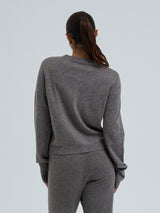 Seamless Basic Classic Cardigan | Wolle Kaschmir Cardigan Heather Mushroom