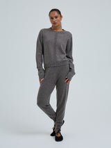 Seamless Basic Classic Cardigan | Wolle Kaschmir Cardigan Heather Mushroom