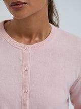 Seamless Basic Classic Cardigan | Wolle Kaschmir Cardigan Powder Pink