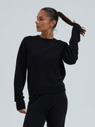 Classic Crew Neck | Wolle Kaschmir - Black