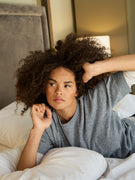 Classic T-shirt | Wolle Kaschmir - Ash Melange