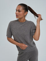 Seamless Basic Classic T-shirt | Wolle Kaschmir T-shirt Heather Mushroom