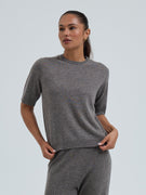 Classic T-shirt | Wolle Kaschmir - Heather Mushroom