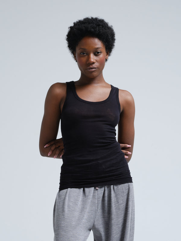 Seamless Basic Cotton Bella | Baumwolle Tank Top Black