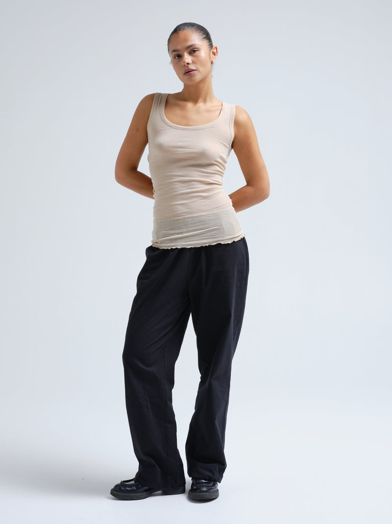 Seamless Basic Cotton Bella | Baumwolle Tank Top Dark sand