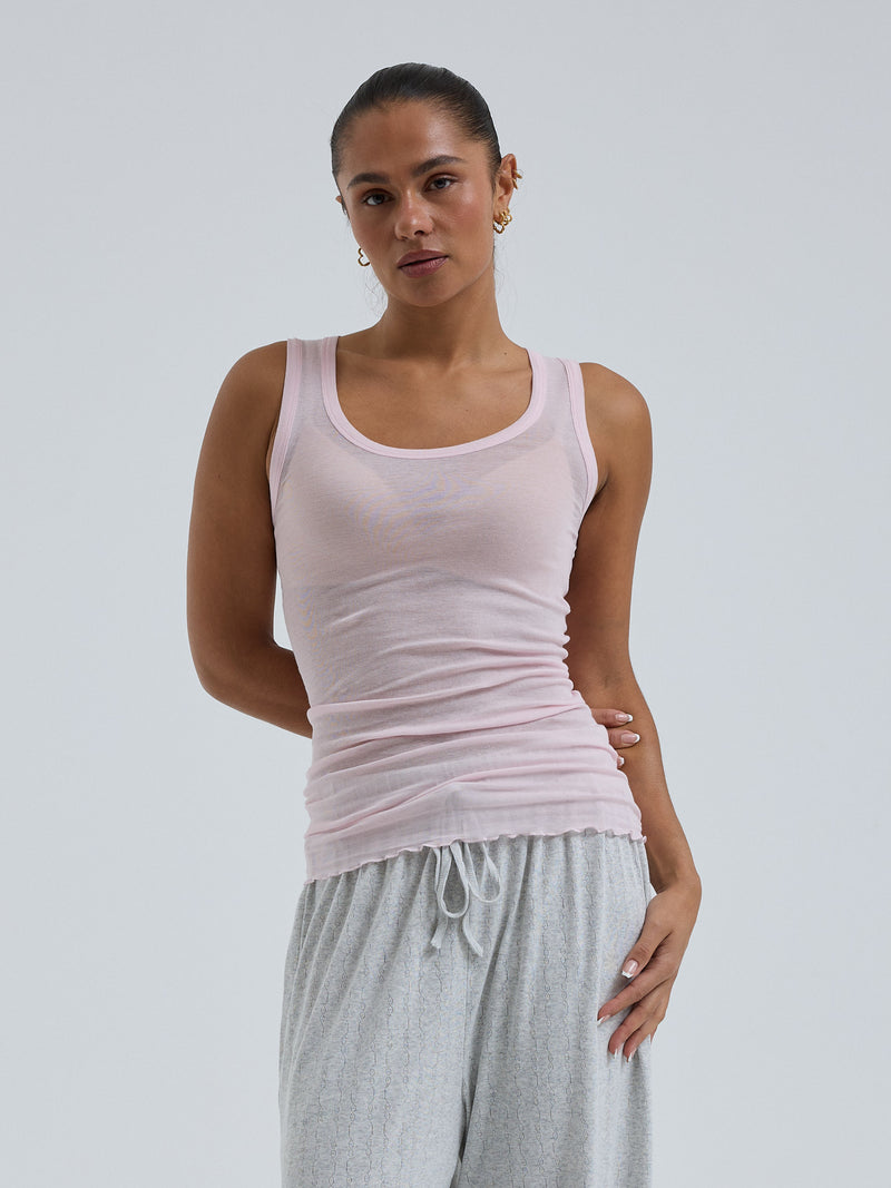 Seamless Basic Cotton Bella | Baumwolle Tank Top Pale Rose