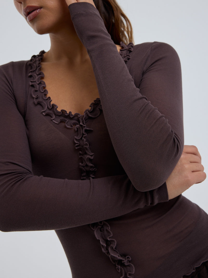 Seamless Basic Cotton Cardy | Baumwolle Cardigan Java