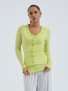 Cotton Cardy | Baumwolle - Neon Yellow