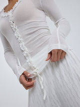 Seamless Basic Cotton Cardy | Baumwolle Cardigan Off-White