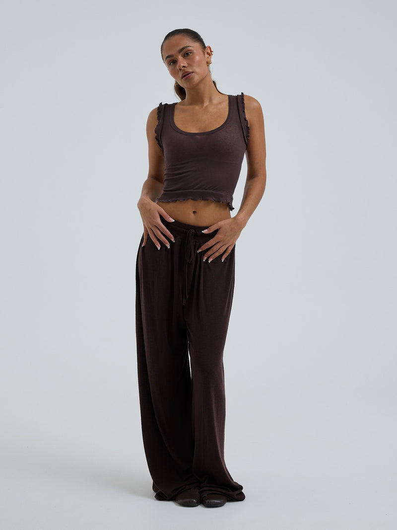 Seamless Basic Cotton Crop Top | Baumwolle Tank Top Java