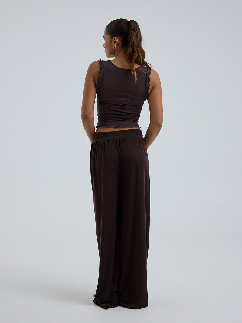 Seamless Basic Cotton Crop Top | Baumwolle Tank Top Java