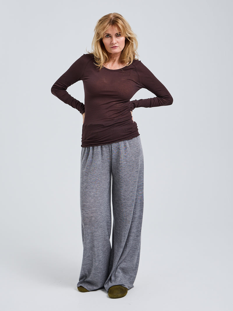 Seamless Basic Cotton Elvira | Baumwolle L/S T-Shirt Java