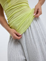 Seamless Basic Cotton Lacey | Baumwolle Tank Top Neon Yellow