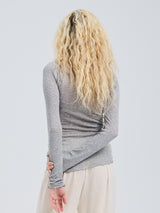 Seamless Basic Cotton Romance | Baumwolle L/S T-Shirt Grey Melange