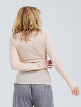 Seamless Basic Cotton Romance | Baumwolle L/S T-Shirt Rosie Beige