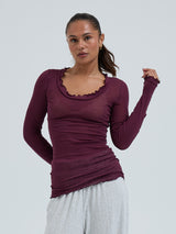 Seamless Basic Cotton Romance | Baumwolle L/S T-Shirt Vineyard
