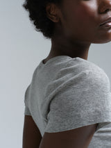 Seamless Basic Cotton Roseanna | Baumwolle S/S T-Shirt Grey Melange