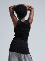 Seamless Basic Crush | Bio-Baumwolle Tank Top Black