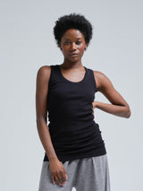 Seamless Basic Crush | Bio-Baumwolle Tank Top Black