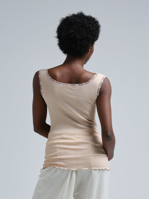 Seamless Basic Donna | Ägyptische Baumwolle Tank Top Rosie Beige