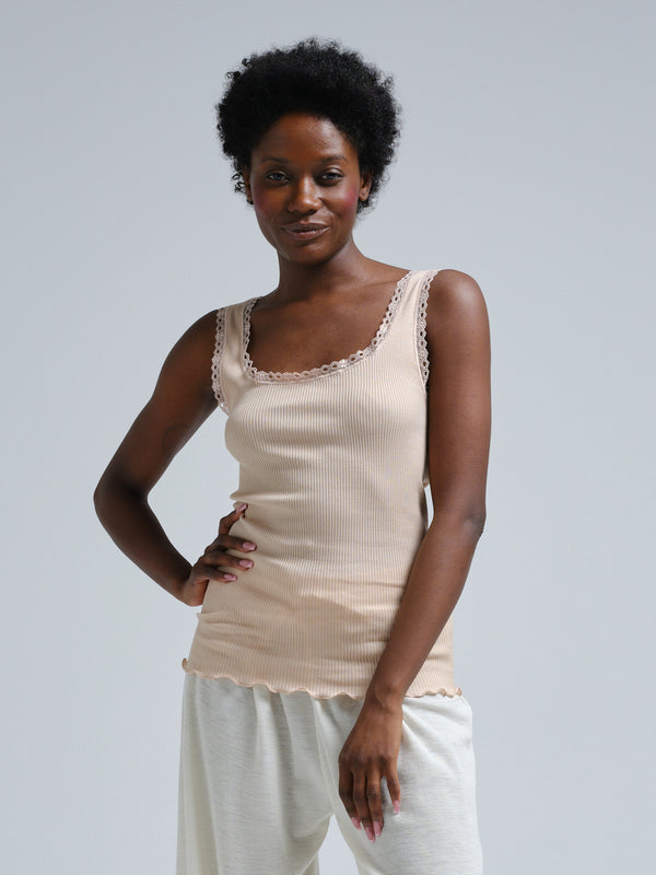 Seamless Basic Donna | Ägyptische Baumwolle Tank Top Rosie Beige