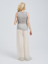 Seamless Basic Flounce | Baumwolle Tank Top Grey Melange