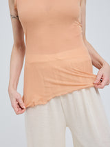 Seamless Basic Flounce | Baumwolle Tank Top Toast